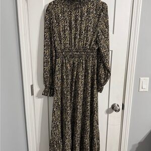 Floral Maxi Long Sleeve Dress